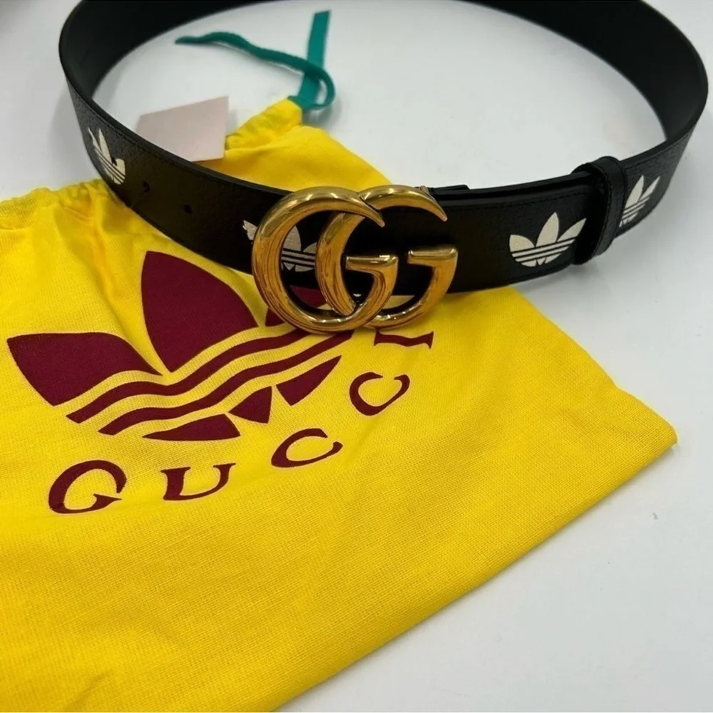 Men’s Gucci, X Adidas, GG Marmont belt 90 cm made in Italy
